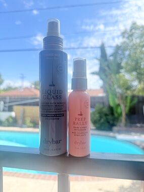 Drybar Blue Liquid Glass & Pink Prep Rally Hair Duo